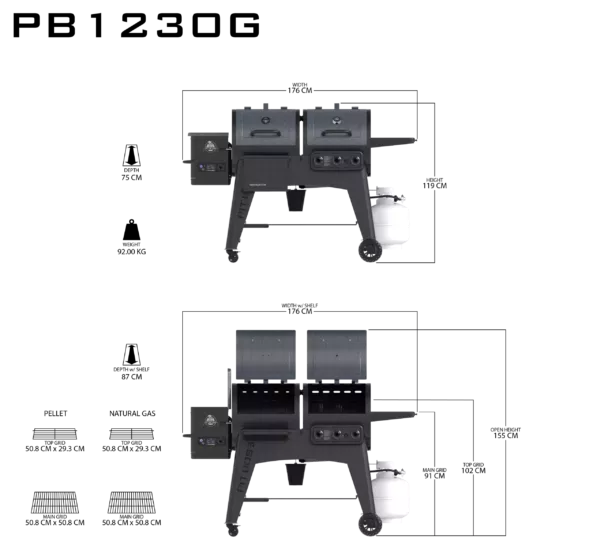 Pit Boss Navigator 1230G  Pellets/Gas Grill - Bild 2