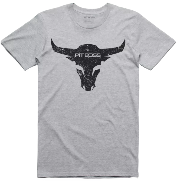 Pit Boss Bull T-Shirt, Grey  - MD